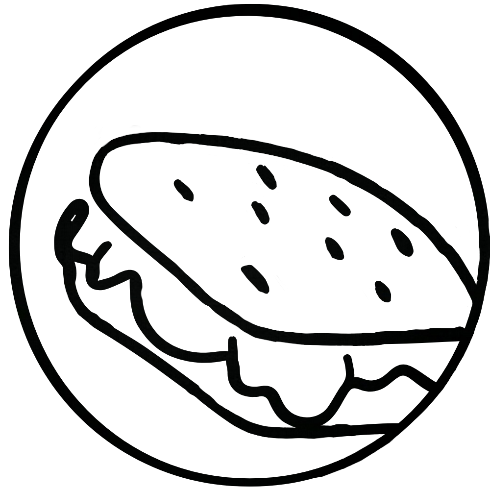 Sandwich Outline Graphic