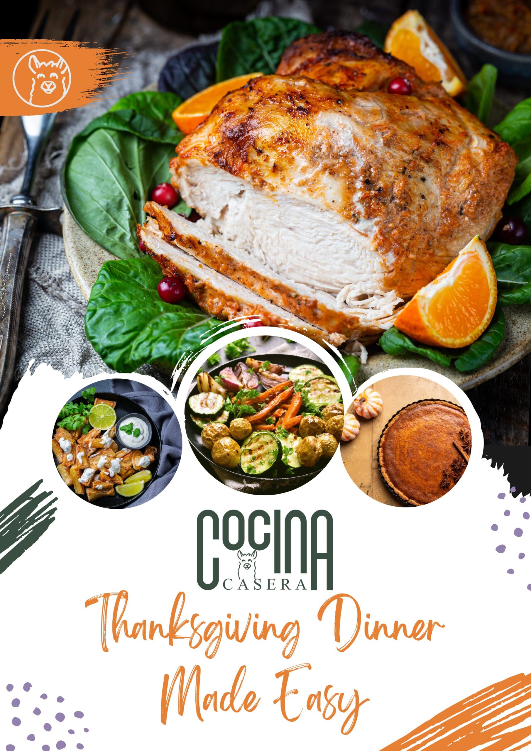 Cocina Casera Thanks giving graphic